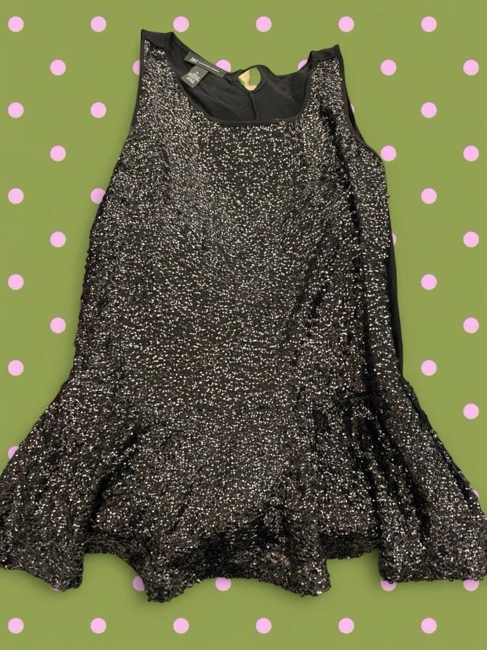 INC International Concepts Sequin Mini Dress Size XL Like New